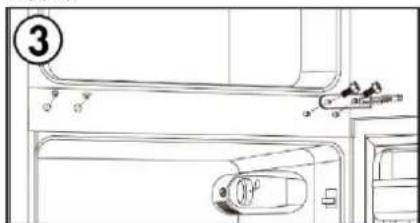 CANDY CCG1L314DB - ISTRUZIONI PER L'INVERSIONE DELLO SPORTELLO - 3