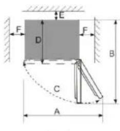 CANDY CCG1L314DB - Paigalduskoht - 2