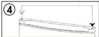 CANDY CCG1L314DB - ISTRUZIONI PER L'INVERSIONE DELLO SPORTELLO - 4
