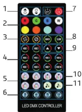 IBIZA SOUND MAGIC-COLOR-STICK - REMOTE CONTROL - 1