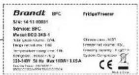 BRANDT BFU8620NA - Intervenciones - 2