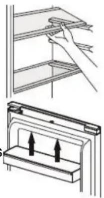 BRANDT BC8511EW - Utilisation des clayettes - 1