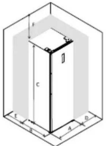 BRANDT BFU862YNA - Space required - 1