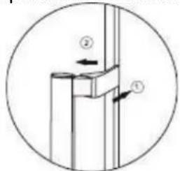 BRANDT BFU862YNA - Easy open handle installation - 3