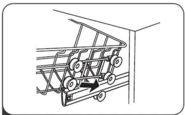 IKEA LAGAN 705.767.44 - Regolazione del cestello superiore - 3