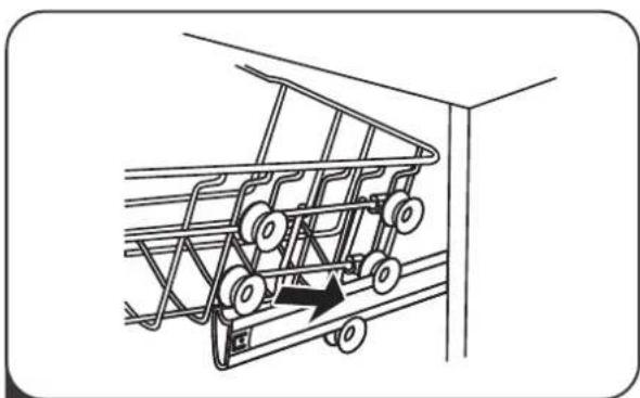 IKEA LAGAN 705.767.44 - Регулювання положення верхнього кошика - 3