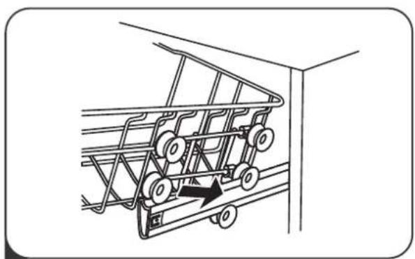 IKEA LAGAN 705.767.44 - Регулировка верхней корзины - 3