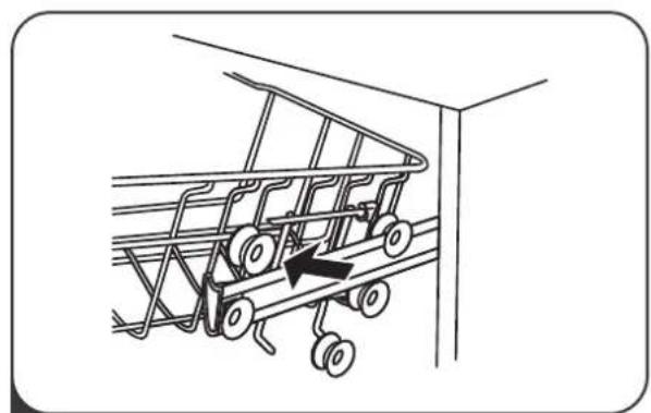 IKEA LAGAN 705.767.44 - A felső kosár beállítása - 2