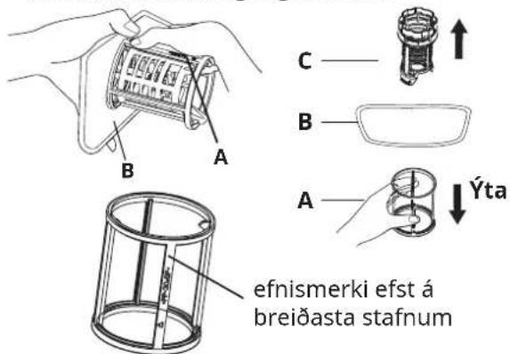 IKEA LAGAN 705.767.44 - Hreinsun á síum - 2