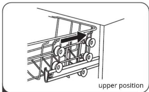 IKEA LAGAN 705.767.44 - Adjusting the upper basket - 4
