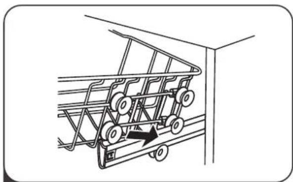 IKEA LAGAN 705.767.44 - Einstellen des oberen Korbs - 3