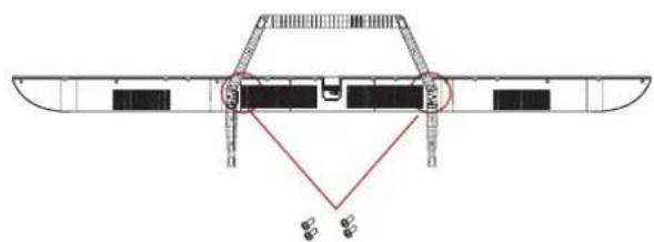 HAIER H55S80FUX - FISSAGGIO DEL SUPPORTO - 1