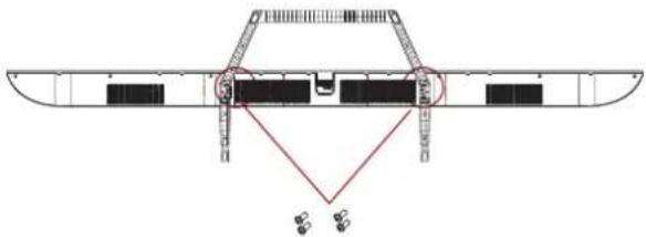 HAIER H55S80FUX - ATTACHING THE STAND - 1