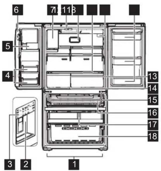 FRIGIDAIRE FRMS274TAV - Modelo con dispensador de agua externo - Tipo 2 - 1