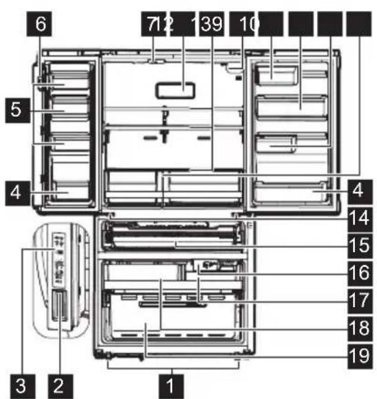 FRIGIDAIRE FRMS274TAV - Modèle avec distributeur d'eau interne - 1