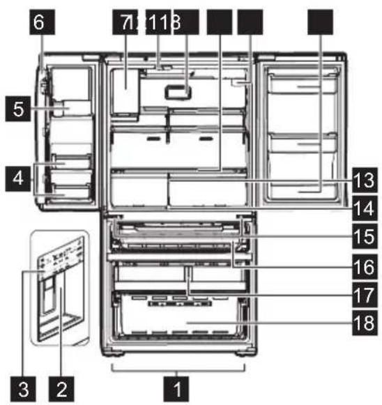 FRIGIDAIRE FRMS274TAV - Modèle à distributeur d'eau externe - Type 2 - 1