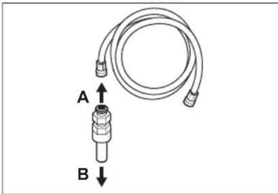 FRIGIDAIRE FRMS274TAV - Connection to household water supply with 1/4" compression fitting - 4
