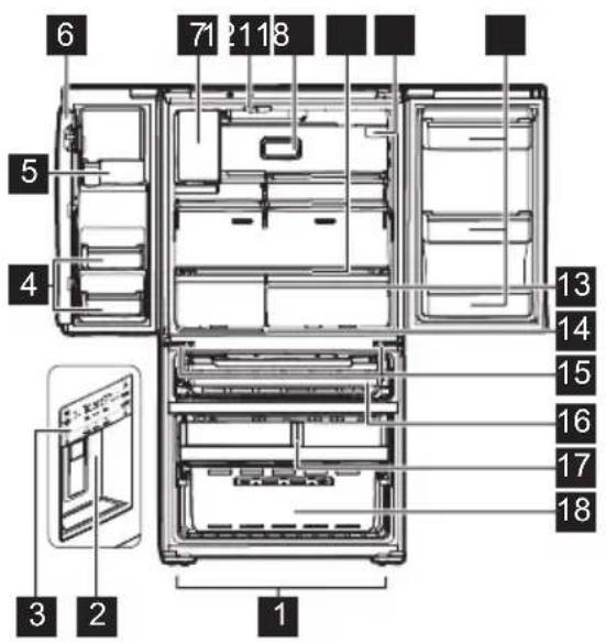 FRIGIDAIRE FRMS274TAV - External Water Dispenser Model - Type 2 - 1