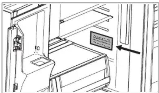 FRIGIDAIRE FRMS274TAV - Serial number location - 1