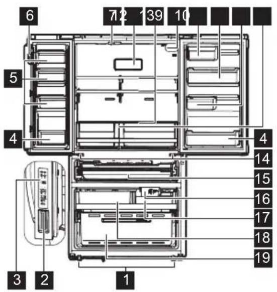 FRIGIDAIRE FRMS274TAV - Modelo con dispensador de agua interno - 1