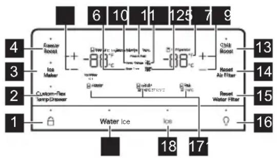FRIGIDAIRE FRMS274TAV - Control display - 1