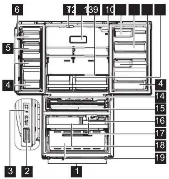 FRIGIDAIRE FRMS274TAV - Internal Water Dispenser Model - 1