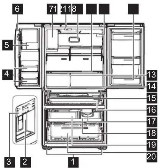 FRIGIDAIRE FRMS274TAV - Modèle à distributeur d'eau externe - Type 3 - 1