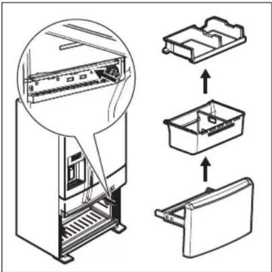 FRIGIDAIRE FRMS274TAV - Retrait du tiroir du congélateur - 1