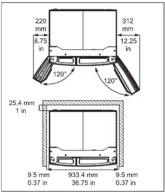 FRIGIDAIRE FRMS274TAV - Ouverture de la porte - 1