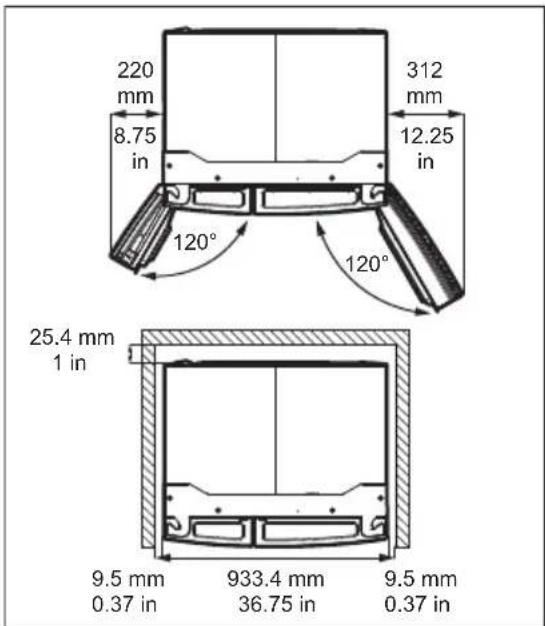 FRIGIDAIRE FRMS274TAV - Door opening - 1