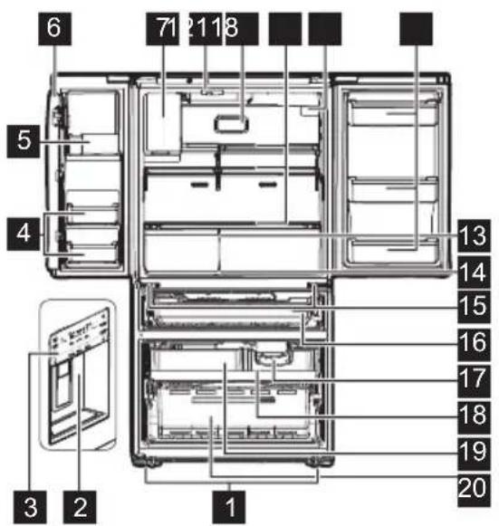 FRIGIDAIRE FRMS274TAV - External Water Dispenser Model - Type 3 - 1
