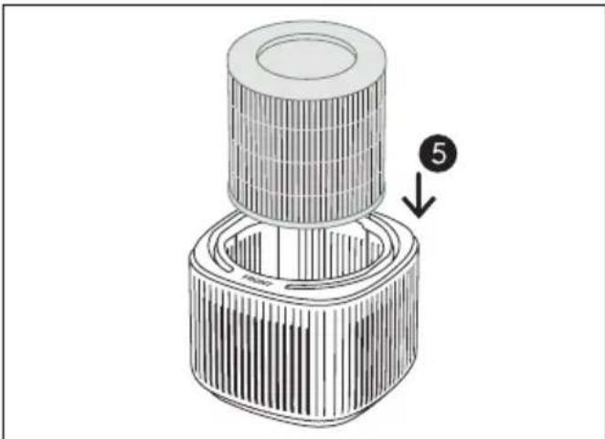 FRIGIDAIRE FHAP1040A1 - Retirer le sac protecteur en plastique du filtre HEPA : - 3