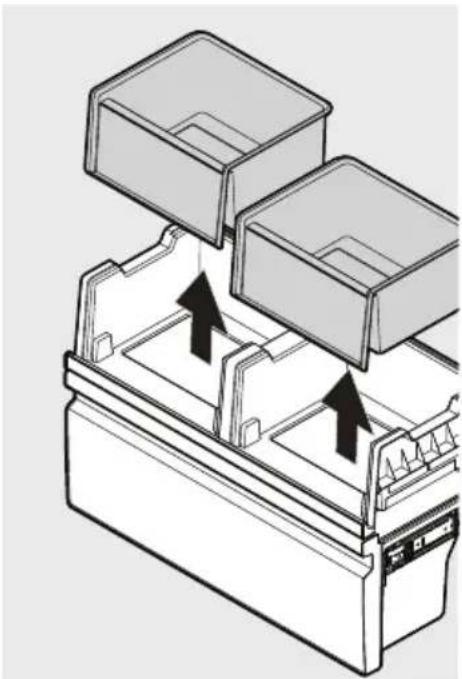 FRIGIDAIRE PRDF1922AF - Pour retirer les bacs de stockage de glaçons : - 1
