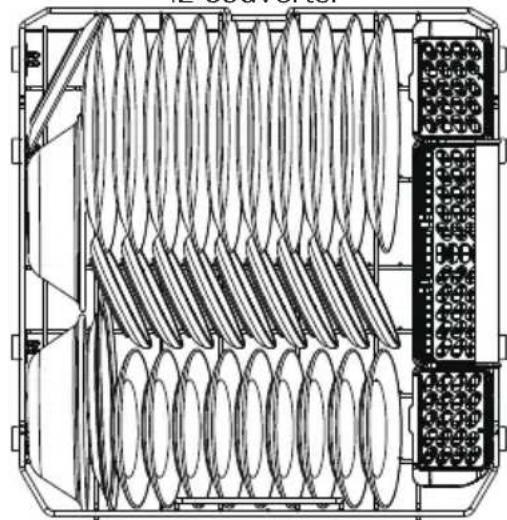 FRIGIDAIRE FDSH4502BF - Chargement du Panier Inférieur Les caractéristiques et l'apparence des grilles et du panier à couverts illustrés peuvent différer de votre modèle. - 2