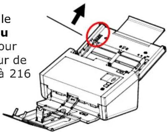 AVISION AD370GWN - Si la largeur de votre document est supérieure à 216 mm (8.5 in.) : - 2