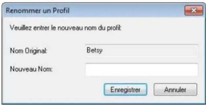 AVISION AD370GWN - Pour renommer un profil, - 1