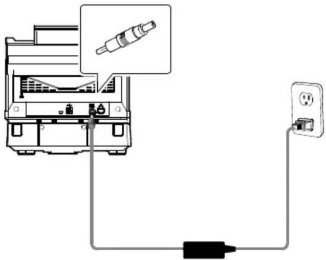 AVISION AD360GFWN - Connecter le câble d'alimentation - 1