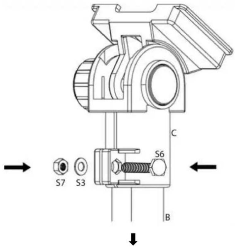 Kern IFB-A02 - Attach the display unit to the stand tube: - 1