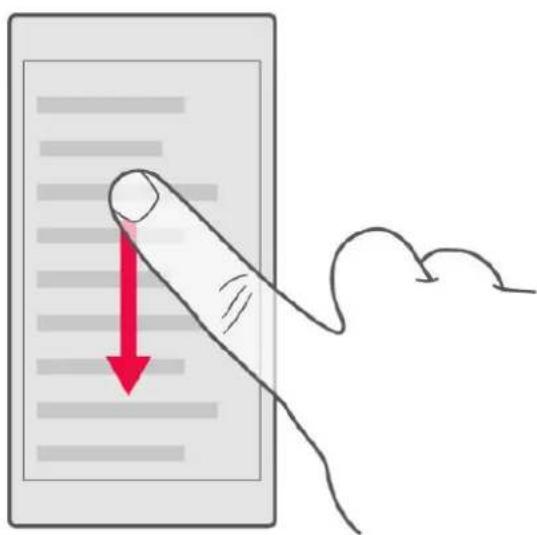 NOKIA 3.1 Plus - FAIRE DÉFILER UNE LONGUE LISTE OU UN LONG MENU - 1