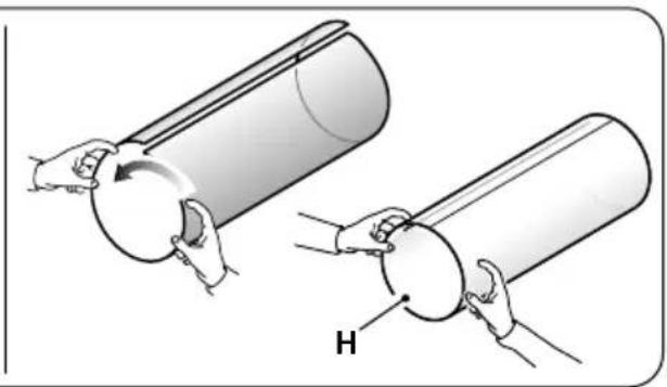 OLIMPIA SPLENDID Unico Pro EVAN - -Assembly of the air ducts and external grids - 3