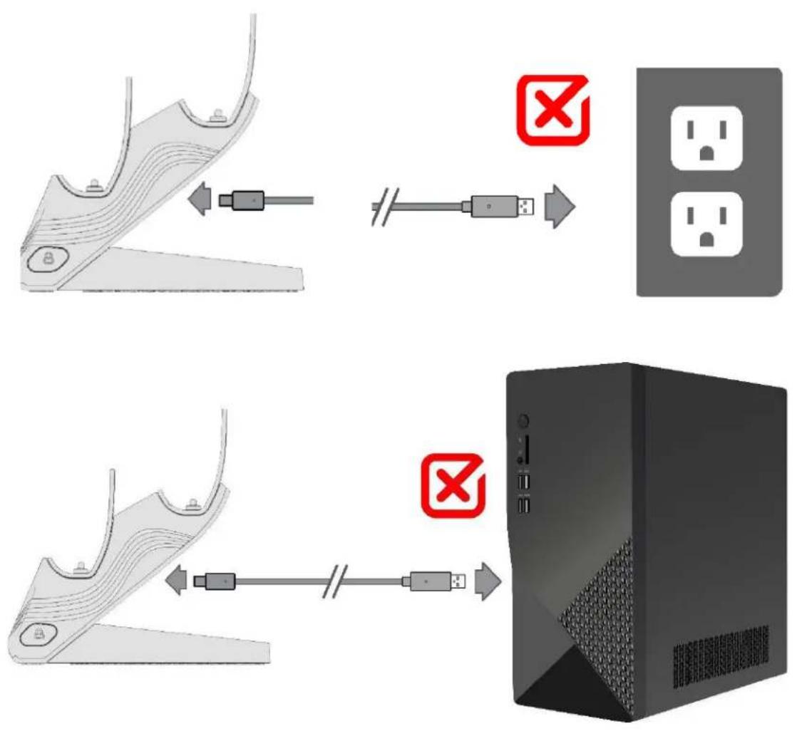 PDP Afterglow Wave Dual Charger - Please note the following: - 2
