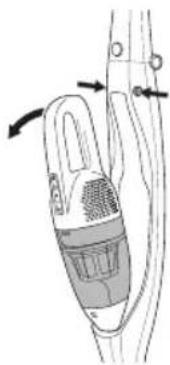 MOULINEX Dualio MS5525 - USING THE HAND VAC - 1