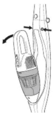 MOULINEX Dualio MS5525 - UTILISATION DE L'ASPIRATEUR À MAIN - 1