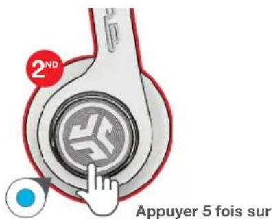 JLab Rewind 2 Wireless - MODE DE PARTAGE (Partage entre deux casques Rewind 2) - 3