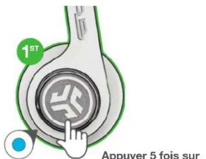 JLab Rewind 2 Wireless - MODE DE PARTAGE (Partage entre deux casques Rewind 2) - 4