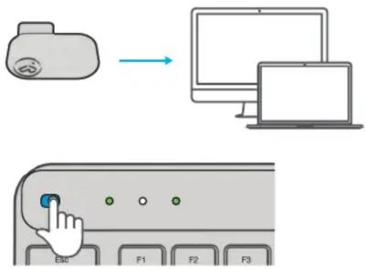 JLab Epic Mini - SE CONNECTER À L'AIDE D'UN DONGLE - 1