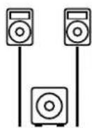 HK AUDIO Linear 5 MK II Lounge Pack - Montage en système stéréo 2.1 - 1