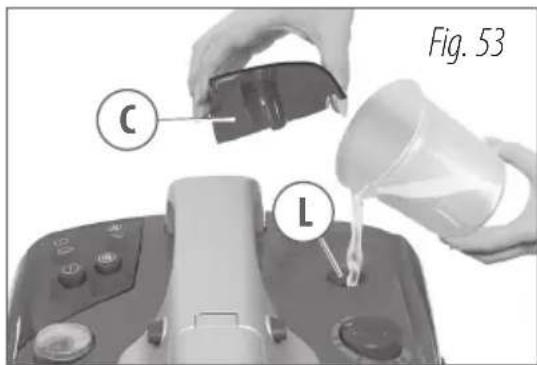Lavor GV 4.1 VAC - TOPPING UP THE BOILER WATER TANK (L) - 1