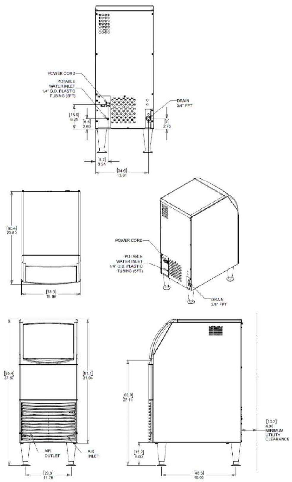 Scotsman CU0415X - Desempaque e instalación - 1