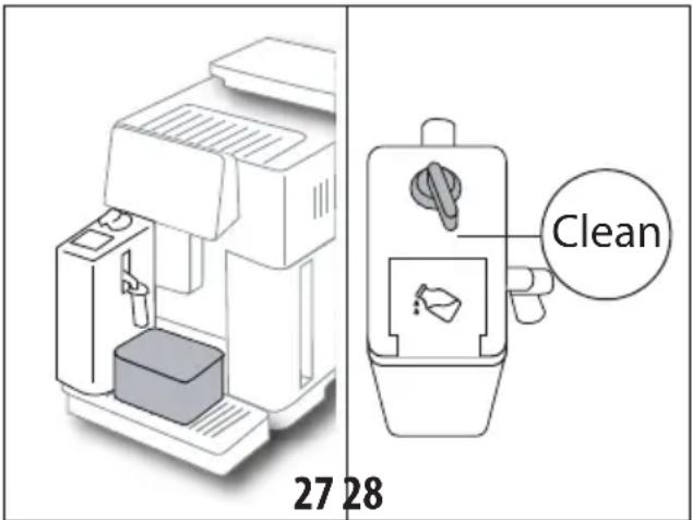 DELONGHI Magnifica S Smart ECAM 250.23.SB - Nettoyage de la carafe à lait après chaque utilisation - 1